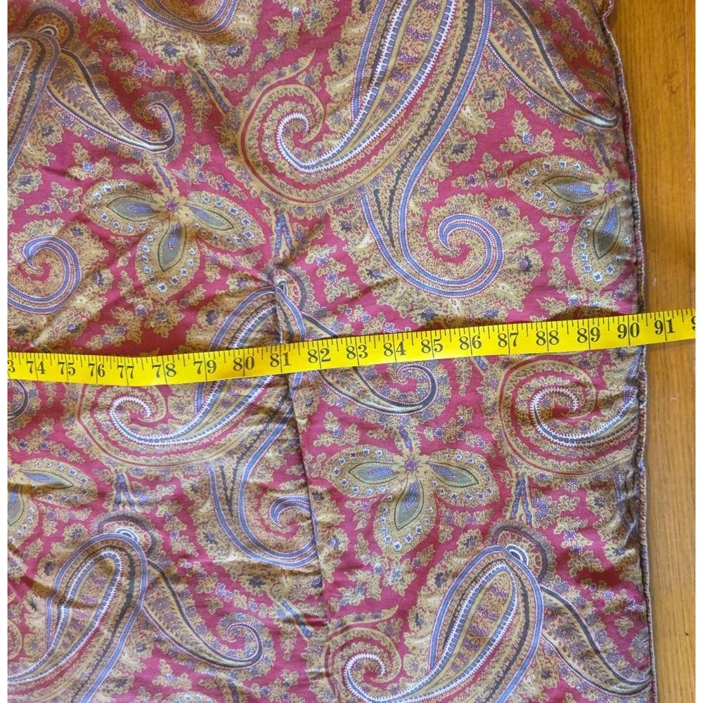 Ralph Lauren Edmonton Full Queen Comforter 2 Shams Paisley Cottagecore Red Gold
